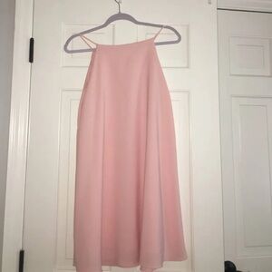 Nymphe Chic Blush Halter Pleated Mini Dress